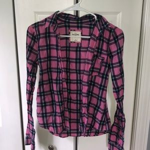 Abercrombie Girls Plaid Flannel
